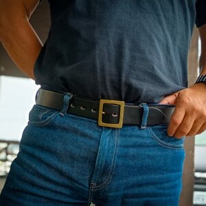 ラフテール【AGE CRAFT-01(38mm) 】XLサイズ　BELT-AC01-BK-SV-XL【1639651】