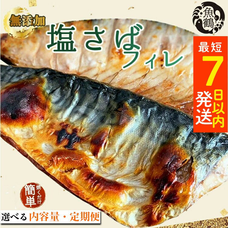 【ふるさと納税】【選べる 内容量・定期便】塩 さば フィレ | 家庭用 訳あり 真空パック 鯖 サバ 焼き魚 おかず 惣菜 冷凍 切り身