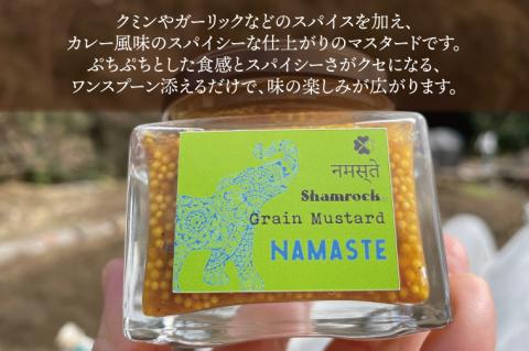 FE-6　Shamrock粒マスタード（NAMASTEナマステ）3個