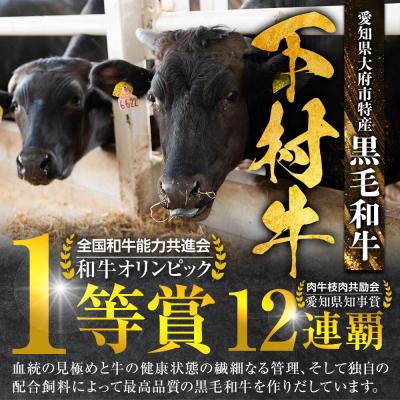 ふるさと納税 大府市 【大府市特産】A5黒毛和牛『下村牛』黒毛和牛肉100%手作りハンバーグ6枚入 |  | 01