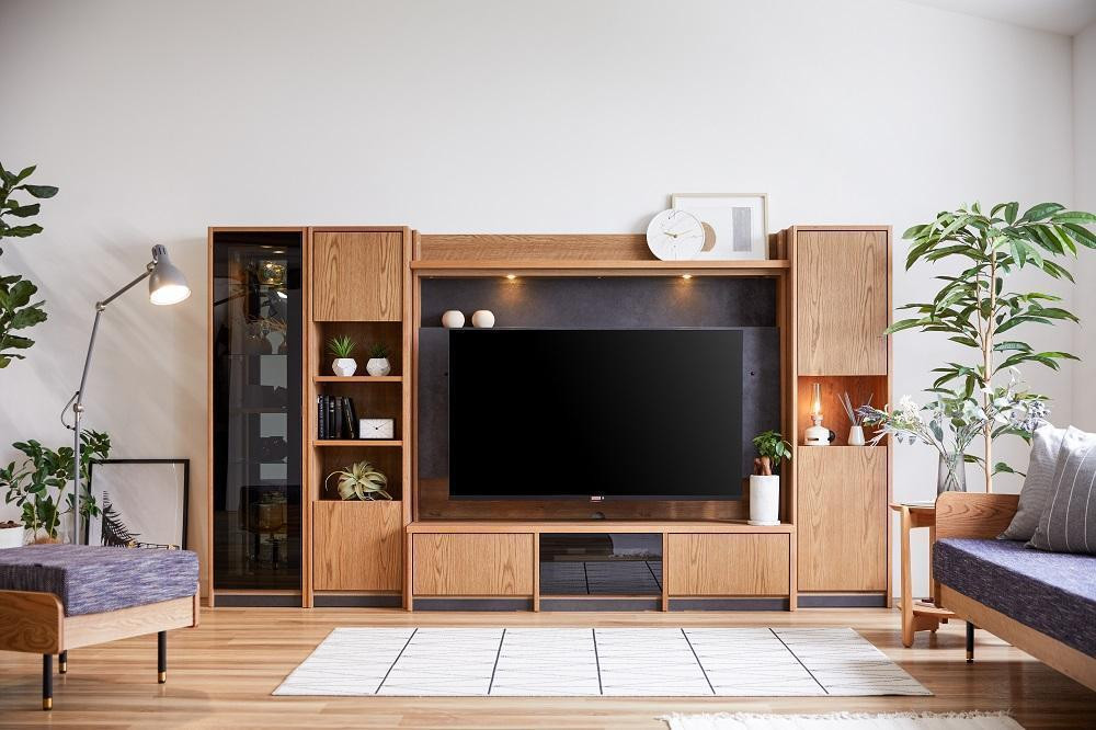 
            バロン180ハイテレビボード3点セット　全2色【モーブル】【大川家具】
          