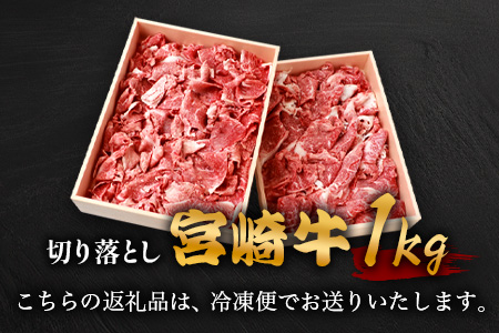 宮崎牛 切り落とし 1kg TK-93 [宮崎県 椎葉村 宮崎牛 和牛 黒毛和牛 牛肉 ぎゅうにく 牛 うし ぎゅう 肉 お肉 にく おにく スライス肉 精肉 切り落とし肉 切り落とし 赤身肉 霜降り