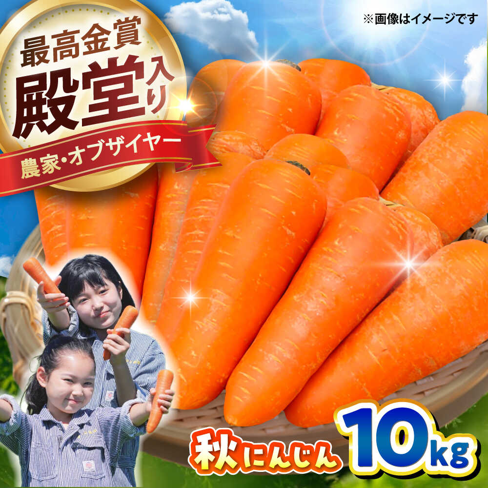 【ふるさと納税】【先行予約】【2025年12月順次発送開始】秋にんじん10kg / にんじん ニンジン 野菜 β-カロテン 食物繊維 抗酸化作用 栄養満点 熊本県産 菊陽町　【株式会社 まゆみ農園】[BHCW006]