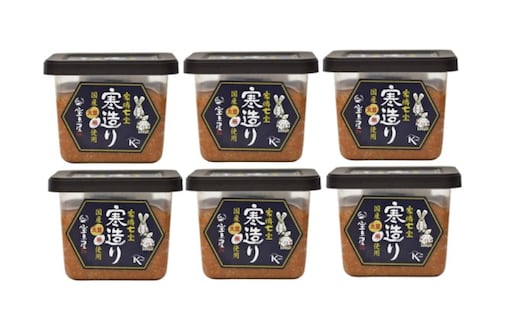 
										
										【宝来屋本店】 家傳七宝 寒造り 味噌 500g×6個入り
									