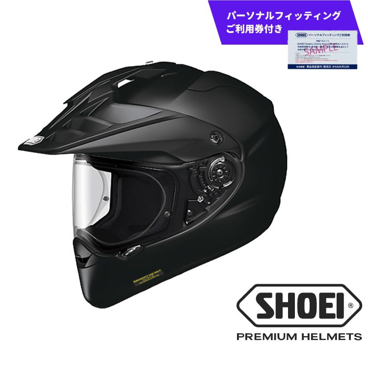SHOEIヘルメット「HORNET ADV ブラック」Mサイズ パーソナルフィッティングご利用券付 バイク 多目的ヘルメット ショウエイ バイク用品 ツーリング SHOEI品質 shoei スポーツ メンズ レディース