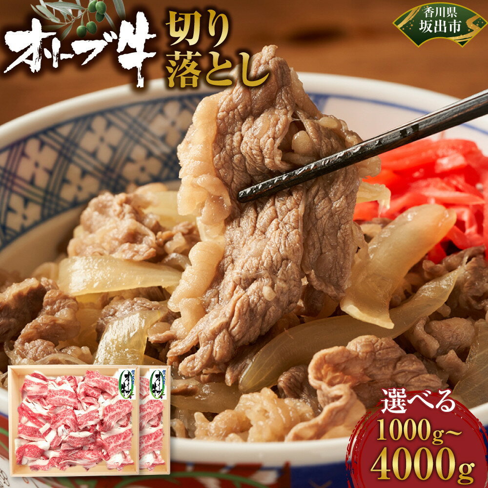 【ふるさと納税】【選べる内容量】オリーブ牛切り落とし | 肉 お肉 にく 牛肉 オリーブ牛 切り落とし 1kg 1キロ 便利 食品 香川県産 人気 おすすめ 送料無料 ギフト