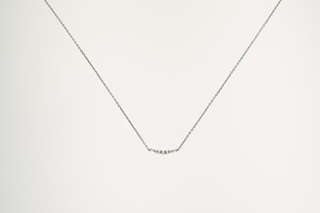 Pt900 ダイヤラインネックレス CN-94