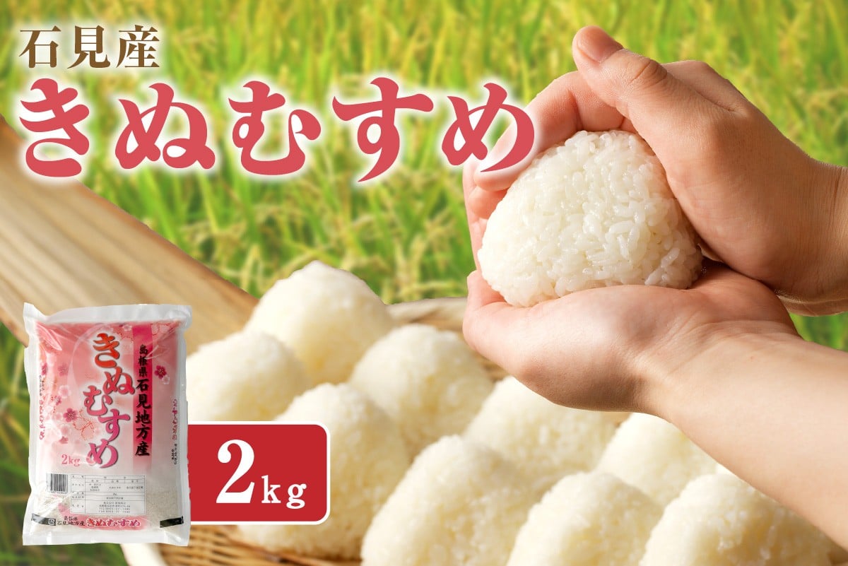 
            石見地方産きぬむすめ 2kg 米 お米 きぬむすめ 精米 白米 玄米 ごはん 贈答 ギフト お中元 お歳暮 【058_1842】
          