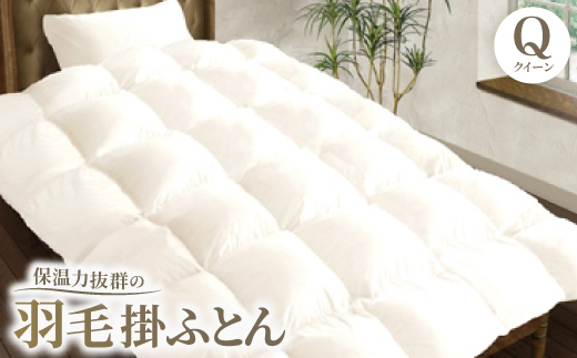 保温力抜群の羽毛掛ふとん『E6060』クイーンサイズ【1142312】