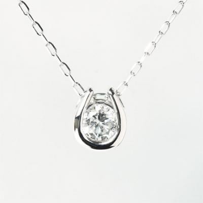 ふるさと納税 甲府市 Lapin 馬蹄モチーフ 一粒ダイヤモンドペンダント 0.2ct diap_fs_0077 |  | 01
