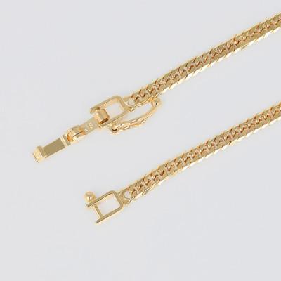 ふるさと納税 魚津市 K18 ダブル六面喜平ネックレス 45cm10g 造幣局検定マーク入り |  | 02