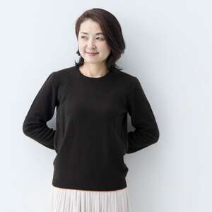 カシミヤ ニット セーター度詰 カシミヤ （コゲチャ）女性用サイズ:LL(42)≪白田のカシミヤ≫