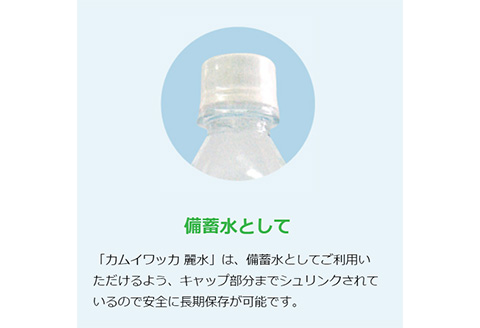 【10年保存水】北海道ミネラルウォーター500ml×24本「カムイワッカ 麗水」【08102】