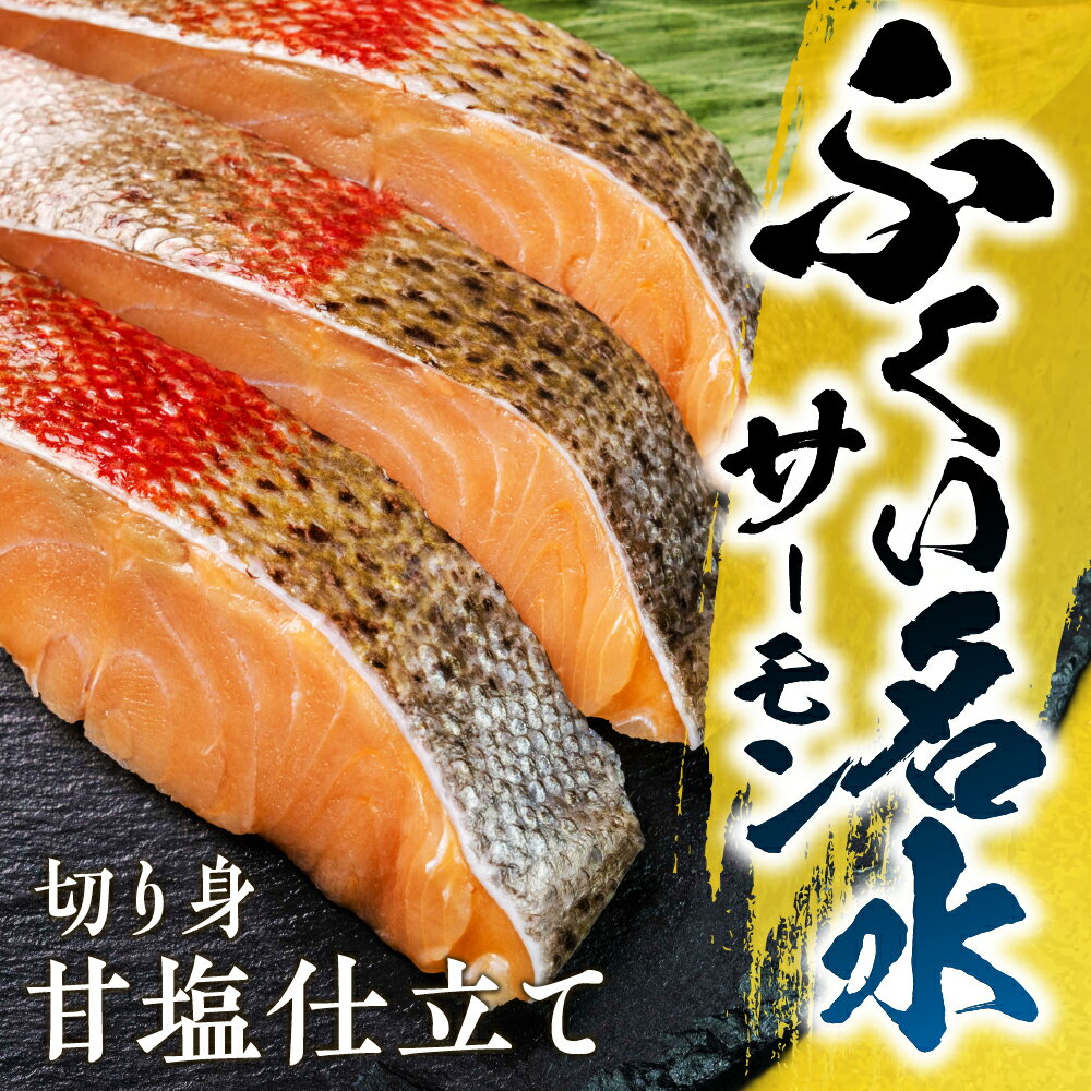 【ふるさと納税】ふくい名水サーモン 切身 甘塩仕立て サーモン 鮭 トラウトサーモン さけ しゃけ サケ シャケ おかず 弁当 魚 焼き魚 焼鮭 ムニエル フライ 鮭フライ 魚介類 冷凍 真空 切り身 愛知県 田原市 渥美半島 長栄 お取り寄せ お取り寄せグルメ 送料無料 産地直送