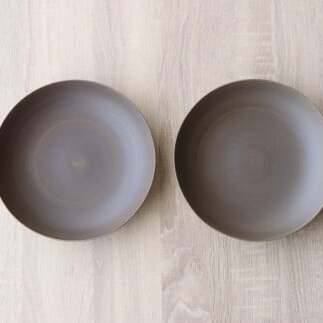 有田焼 Koselig-arita multi plate ダークブラウン 2枚組 器 プレート セット 食器 皿 北欧 プレート モダン プレート マルチプレート パスタ プレート カレー皿 プレー