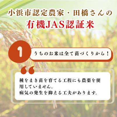 ふるさと納税 小浜市 令和8年産【新米】福井県産こしひかり　JAS有機米　玄米　10kg |  | 01