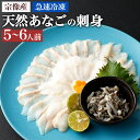 【ふるさと納税】天然あなごの刺身【宗像産】1〜2人前(60g)×3パック【宗像漁協】_HA0453　送料無料福岡県 宗像市漁獲量福岡県1位 真空包装 絶品 冷凍で90日 5~6人前