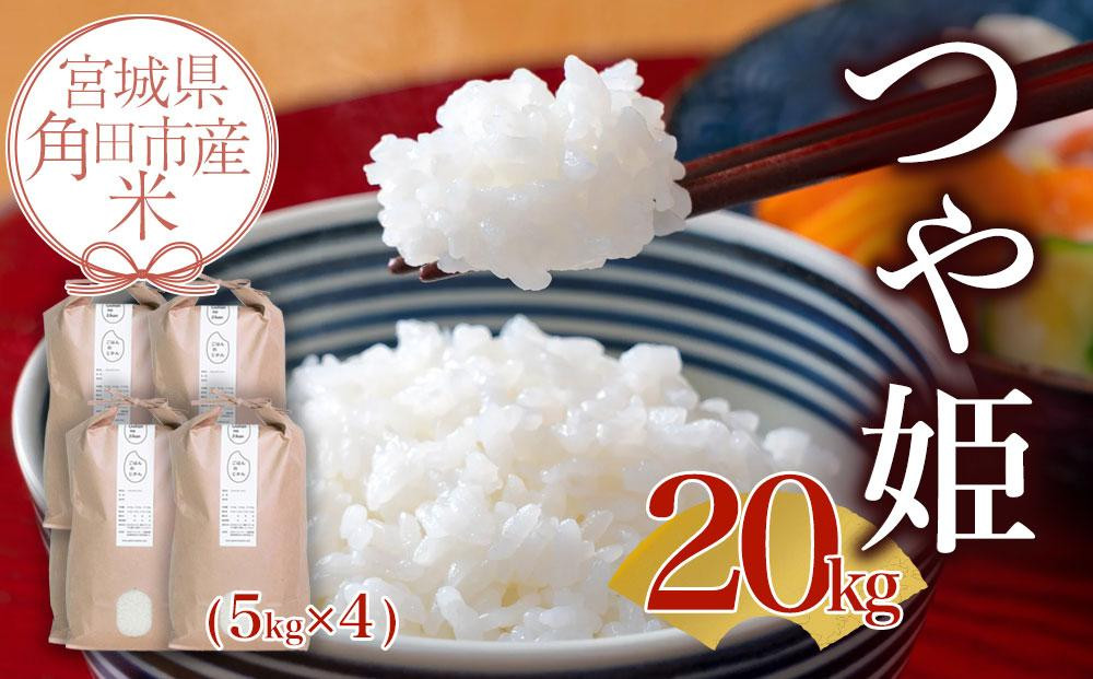 
            令和6年産 米 つや姫 20kg ( 5kg × 4 ) お米 白米 精米 こめ ご飯 ごはん おにぎり つやひめ 国産 お取り寄せ 人気 おすすめ 食品 宮城
          