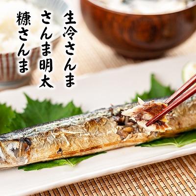 ふるさと納税 根室市 【北海道根室産】さんま明太2尾×5P・糠さんま3尾×5P・冷凍生さんま4尾×5P　 B-32050