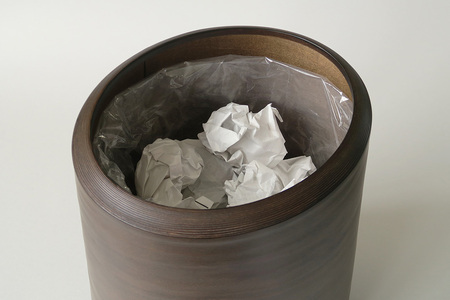 BUNACO ダストボックスtwist　IV　Mサイズ（ダークブラウン） ごみばこ 木製家具 おしゃれ シンプル