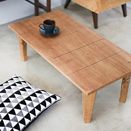 【ふるさと納税】折りたたみテーブル (チェック柄)【机 ローテーブル table おしゃれ 折りたたみ 雑貨 日用品 インテリア 茨城県守谷市】