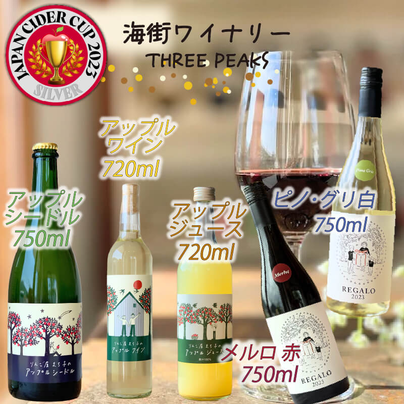 【ふるさと納税】 赤ワイン 白ワイン アップルシードル アップルワイン 6本 セット おつまみ ワイン セット wine wainn ボルドー チーズ グラス 国産 大船渡 辛口ワイン ギフト 贈答品 贈り物 お土産 土産 手土産 りんごジュース りんご 林檎 アップル シードル 100%