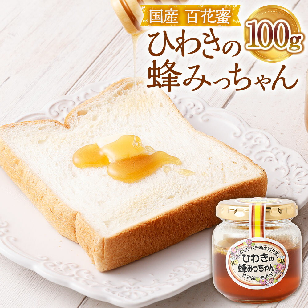 【ふるさと納税】ひわきの蜂みっちゃん 100g 百花蜜 国産 はちみつ ハチミツ 蜂蜜 希少 日本ミツバチ 鹿児島県 薩摩川内市 送料無料