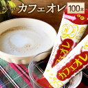 【ふるさと納税】おいしいカフェオレ 12g×100本 スティック たっぷり100杯分 ホットでもアイスでも！ 送料無料