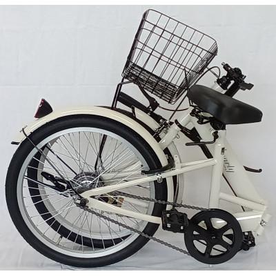ふるさと納税 四日市市 オリタタミ自転車20型　バスケット付　ベージュ |  | 02