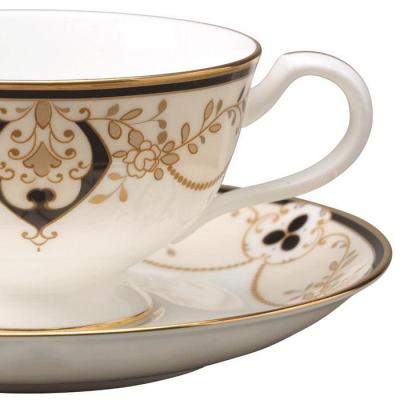 ふるさと納税 名古屋市 ノリタケ アーカイブコレクション カップ&ソーサー(黒絵瓔珞文) N-365J/X97221 |  | 01