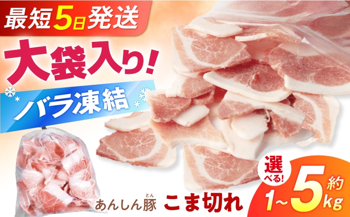 
                  《バラ凍結》＼選べる容量／岐阜県産 豚肉 無薬育ちのあんしん豚 モモ・カタ こま切れ 1kg～5kg（500g/個）豚肉 大容量 豚こま 豚コマ 薄切り 国産 冷凍 白川町 / 藤井ファーム [AWAF096]
                