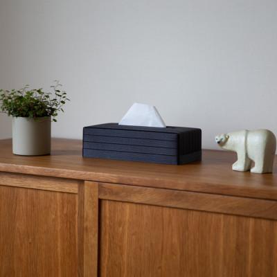 ふるさと納税 奥州市 心地よい暮らしをつくる ティッシュケース ブラック バンドシー [AR081] |  | 01