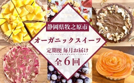 【定期便6ヶ月】 オーガニック スイーツ 6種類 果実 果物 ケーキ タルト チーズケーキ りんごタルトアサイーボウル ブルーベリータルト マンゴータルト 林檎タルト チョコ チョコタルト チョコレート 期間限定 おやつ プレゼント お菓子 ヴィーガン オーガニック タルト フルーツ ケーキ クリスマス 果物 果実 SHOP NATTY 洋菓子 デザート スイーツ 牧之原市 静岡県