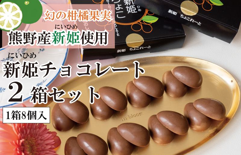 【スピード発送】新姫(にいひめ)チョコレート 2箱セット  瀧のしずく【大阪 泉佐野 大阪府 泉佐野市】