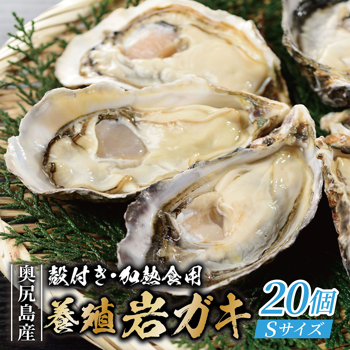 【先行予約 2026年7月20日頃より発送】奥尻島産 養殖岩ガキ【Sサイズ】殻付き 20個入り（加熱食用）～豊かな海が育てた海の宝石～  | 北海道 奥尻町 送料無料 OKS13-001