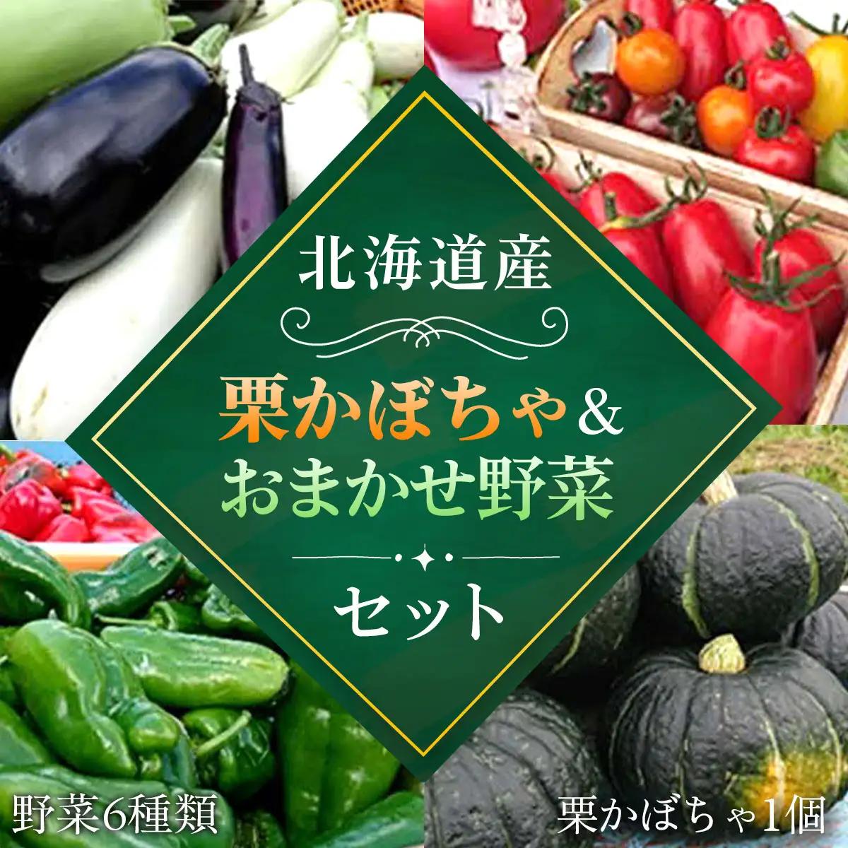 【2026年8月下旬より発送】栗かぼちゃ1個とおいしい野菜おまかせセット（栗かぼちゃ1個と野菜6種類） ASO009