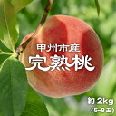 【ふるさと納税】 桃 白鳳系 約2kg 5～8玉 2025年発送 産直 産地直送 フルーツ もも 果物 果実 数量限定 期間限定 完熟桃 6月 7月 発送 ギフト 贈答 家庭用 甲州市 山梨県 （PJ） 【B15-167】