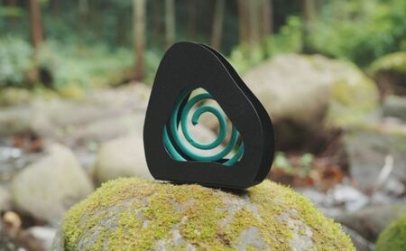 盆石 -MARU- （ブラック） 雑貨 蚊取り線香ホルダー 蚊取り線香入れ 蚊取り線香ケース 和風 モダン キャンプ アウトドア アウトドアアクセサリー 