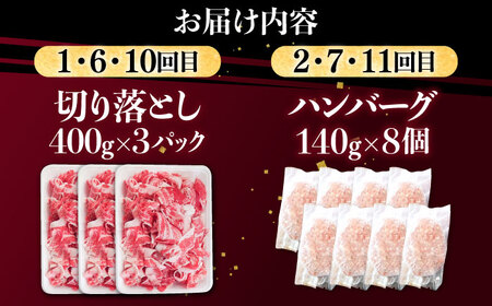 【12回定期便】肉ざんまい定期便（一人暮らし向け・少量） / 牛肉 [IAX051]