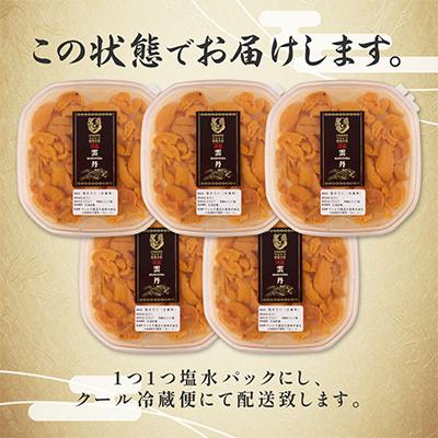 ふるさと納税 登別市 無添加 塩水蝦夷ばふんうに 100g×5p |  | 03