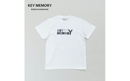 《1》【KEYMEMORY 鎌倉】フラワーロゴTシャツ WHITE