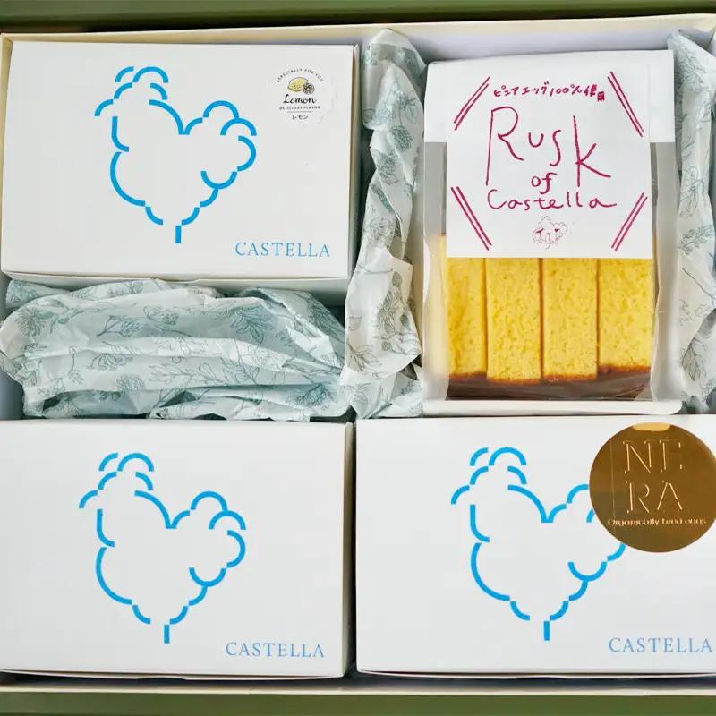 カステラセット【渡辺鶏園 フェルエッグ 元気たまご使用 玉子 カステラ かすてら お菓子 ラスク 洋菓子 新潟県 糸魚川市】