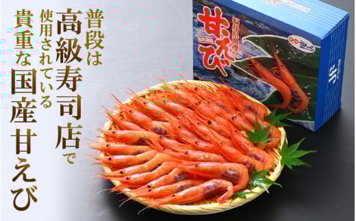 甘えび 特大サイズ60尾 1kg （500g × 2箱） 船内凍結 福井県沖から直送！鮮度と旨味に自信あり【 福井漁連 ブランド品 甘エビ あまえび 1キロ 】 [e12-b007]