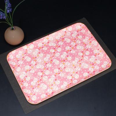 ふるさと納税 和歌山市 友禅和紙 トレー L 39cm 桜 雪うさぎ 2枚セット 食洗機対応のおしゃれな和風トレー |  | 01