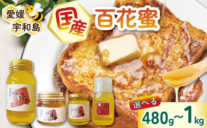 
            ＼10営業日以内発送／  国産はちみつ 百花蜜 選べる 容量 480g ~ 1kg 宇和島農産 純国産はちみつ 瓶 ボトル 蜜 人気ハチミツ 国産純粋はちみつ 非加熱 はちみつ 蜂蜜 ハニー 百花蜂蜜 百花はちみつ 純粋はちみつ 生はちみつ 天然はちみつ 産地直送 国産 愛媛 宇和島
          