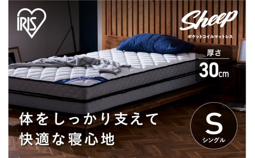 
                  マットレスシングルポケットコイルマットレス30cm PMTSD30NR-S 一人暮らし ひとり暮らし 就職祝い 進学祝い 合格祝い 家具 インテリア 
                