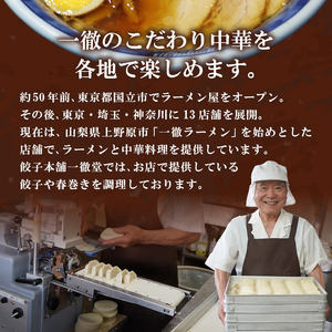 【12ヶ月定期便】一徹堂・冷凍生餃子(60個)＆生春巻き(10本)セット