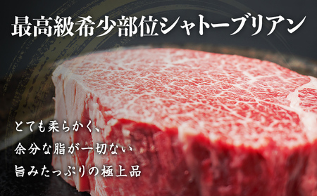 氷見牛 シャトーブリアン 1kg | シャトーブリアン 牛肉 ステーキ 国産 黒毛和牛 氷見 サイコロステーキ 稀少 塊肉 和牛