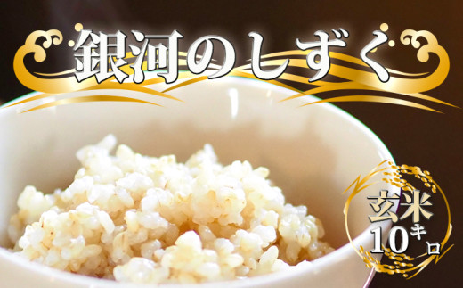 【2025年 11月上旬より発送開始】 新米 令和7年度産 銀河のしずく 玄米 10kg ／ 国産 岩手県産 雫石町産 米 こめ お米 ライス コメ ご飯 ごはん げんまい 産地直送 農家直送 数量限定 おすすめ 10 キロ １０ ｋｇ 【晴山農園】