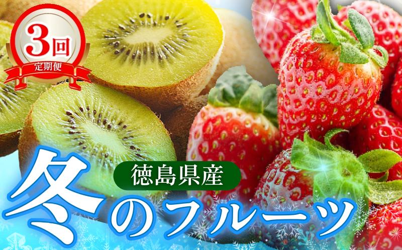 
            フルーツ 定期便 全3回 いちご キウイ 紅ほっぺ さちのか ギフト 果物 冬 徳島県産 産地直送 新鮮 3ヶ月
          